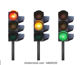vector traffic lights