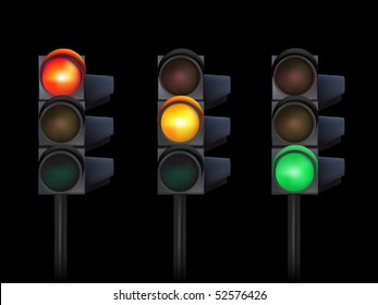 vector traffic lights