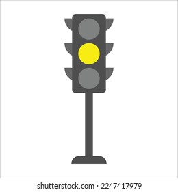 VECTOR TRAFFIC LIGHTS , RED, YELLOW, GREEN WITH WHITE BACKGROUND