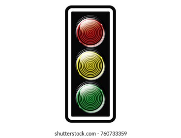Vector traffic lights,design concept for start up, business solutions,development and innovation, creativity, icon