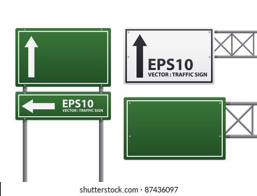 vector traffic sign