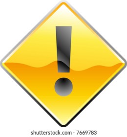 vector traffic sign for attention