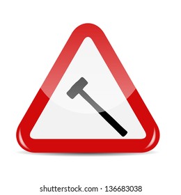 Vector Traffic Sign isolated on white background