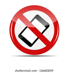 Vector Traffic Sign isolated on white background