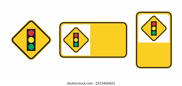 signo de luz de señal de tráfico vectorial