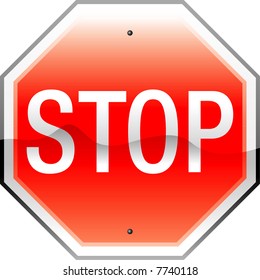 vector traffic sign for stop