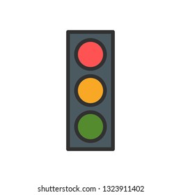 Vector Traffic Signal Icon