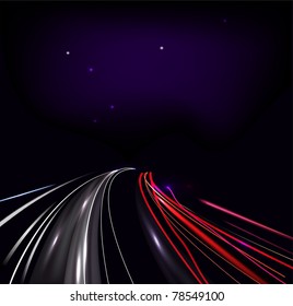 Vector traffic and street lights