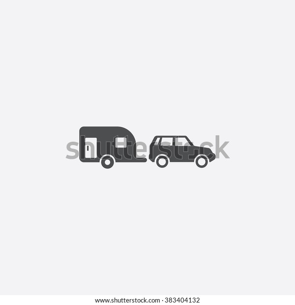 Vector trailer car\
Icon