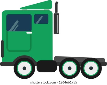 Vector trailer on a white background