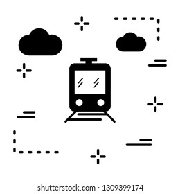 Vector train icon
