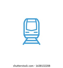 Vector train icon. Line design template