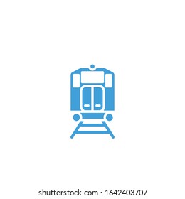 Vector train icon. Line design template