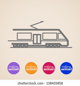 Vector Train Icons