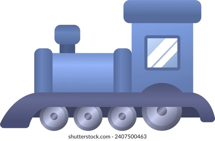 vector of a train. means of transportation