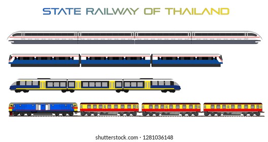 Vector train pattern in Thailand
