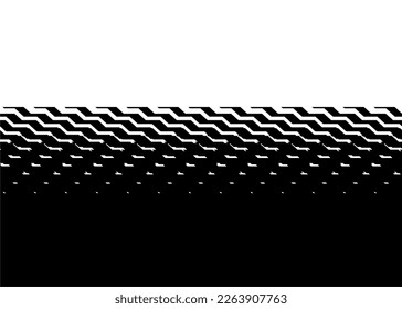 Vector transition from black to white abstract pattern. For wall decor, interior, wallpaper, furniture, web design, printing, packaging, advertising. Vector background.