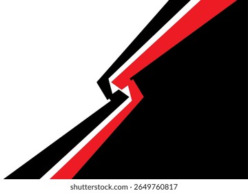 Transição de vetor de preto para branco. padrão de linhas pretas e vermelhas quebradas. Elemento de design, fundo de vetor listrado para capas, folhetos, publicidade.