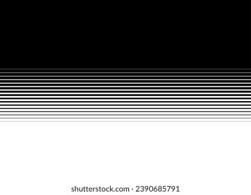 
Vector transition from black to white with straight horizontal lines. Abstract modern pattern. Vector background.
