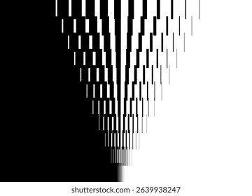 Vector transition from black to white. Technological Vector pattern of abstract pixels. Modern digital design element. Vector digital background for covers, advertising, packaging.