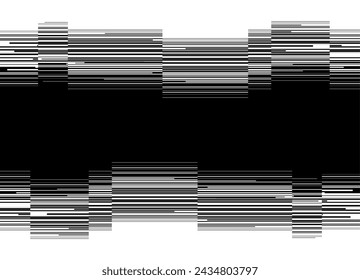 Vektorübergang von Schwarz zu Weiß mit dünnen gestrichelten Linien. Modernes Muster. Abstrakter Vektorhintergrund.