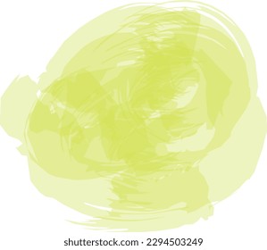 vector translucent yellow spot, watercolor imitation, brush strokes, design materials, blurry spot	
