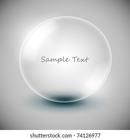 Vector transparency ball (soap bubble)