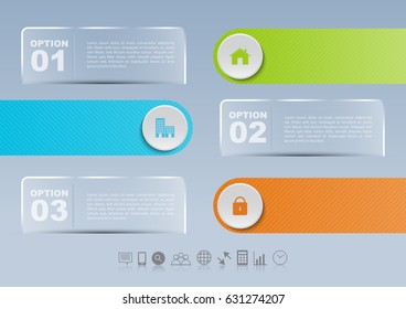Vector transparency infographic template illustration