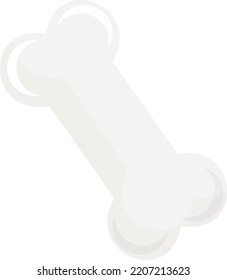 Vector with transparent background, of a bone. Dog toy. Toy bone for pets.