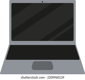 Vector Transparent Background Computer Open Laptop Stock Vector 