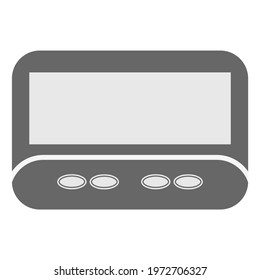 Vector transparent background of electronic goods pager