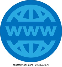 
Vector with transparent background, globe with three letters W. World Wide Web (WWW). Internet and connections. Websites. The web uses the HTTP protocol, acronym for Hypertext Transfer Protocol.