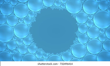 vector transparent bubble on background