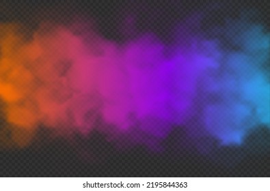 Efecto de humo del color transparente del vector. Es fácil cambiar el color del degradado para que se ajuste a su diseño.