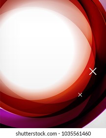 Vector transparent color wave lines abstract background, glossy glass waves, vector abstract backgrounds, shiny light effects templates for web banner, business or technology presentation background