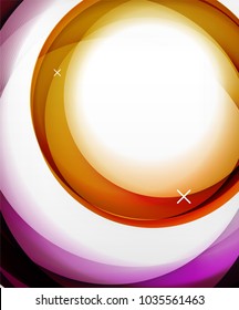 Vector transparent color wave lines abstract background, glossy glass waves, vector abstract backgrounds, shiny light effects templates for web banner, business or technology presentation background