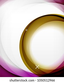 Vector transparent color wave lines abstract background, glossy glass waves, vector abstract backgrounds, shiny light effects templates for web banner, business or technology presentation background