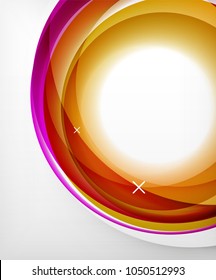 Vector transparent color wave lines abstract background, glossy glass waves, vector abstract backgrounds, shiny light effects templates for web banner, business or technology presentation background