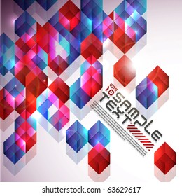 Vector Transparent Cube Design