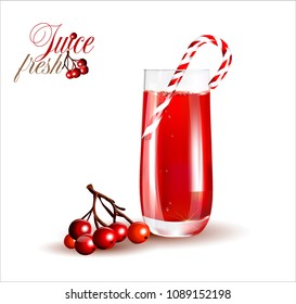 Vector transparent glass with juice.Vector image for sale of juice.
Label, wrapper, poster, leaflet.