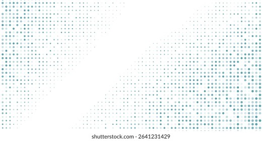 Vector Transparent Vector Gradient Blue Color Halftone Background Staggered Dots Pattern Illustration