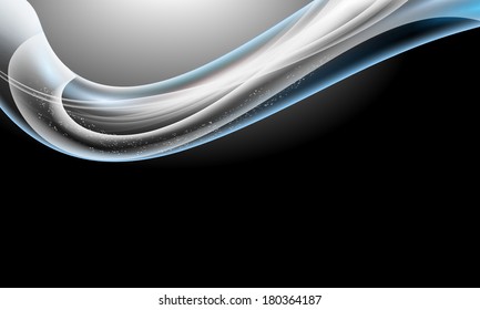vector transparent object on a black background