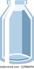 Vektordurchsichtiges Glas-Glas-Glas-Glas-Glas. Einzeln auf weißem Hintergrund