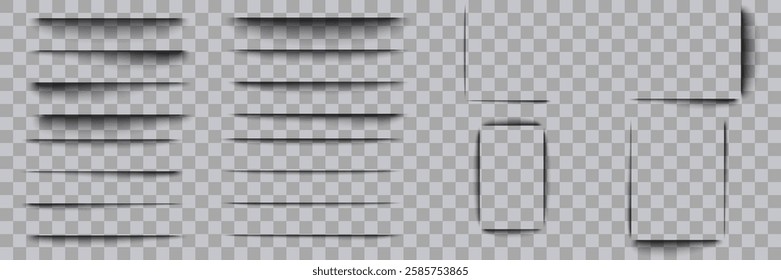 Vector transparent shadow network.Realistic design elements.On transparent background.EPS 10.