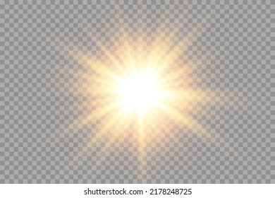 Vector transparent sun light special lens flare light effect. front lens sun flare. Vector blur in radiance light. Decor element.
