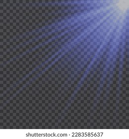 Vector transparent sun light special lens flare light effect. front lens sun flare. Vector blur in radiance light. Decor element. Horizontal star beams and spotlight.	
