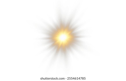 Vector transparent sunlight with lens flare effect. Overlays, overlay, light, Sun, sunrays, overlays, light transitions, lens flare, light leaks and glare in PNG format. PNG sunlight flare light effec