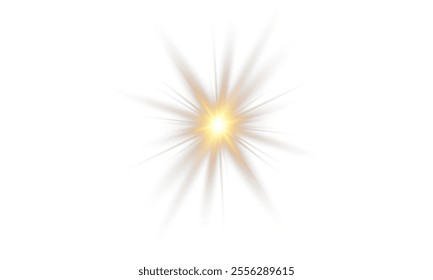 Vector transparent sunlight with lens flare effect. Overlays, overlay, light, Sun, sunrays, overlays, light transitions, lens flare, light leaks and glare in PNG format. PNG sunlight flare light effec