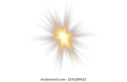 Vector transparent sunlight with lens flare effect. Overlays, overlay, light, Sun, sunrays, overlays, light transitions, lens flare, light leaks and glare in PNG format. PNG sunlight flare light effec