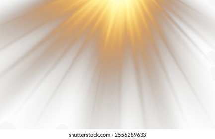 Vector transparent sunlight with lens flare effect. Overlays, overlay, light, Sun, sunrays, overlays, light transitions, lens flare, light leaks and glare in PNG format. PNG sunlight flare light effec